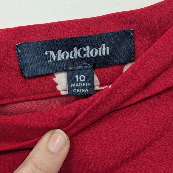 NEW ModCloth Retro Cherries Wrap Skirt - Picture 4 of 6
